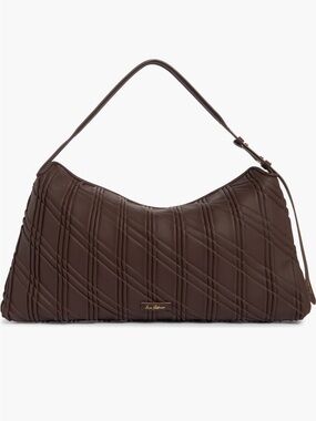 Sam Edelman Quilted Chocolate Brown Shoulder Bag